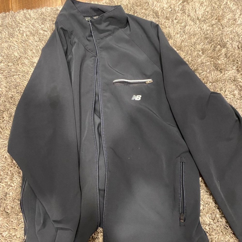 New Balance zip up jacket, Large, grey